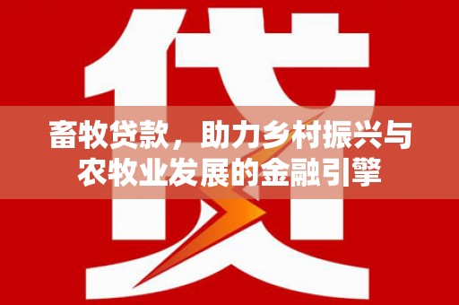 汝阳畜牧贷款，助力乡村振兴与农牧业发展的金融引擎