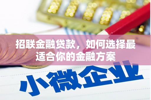 南湖招联金融贷款，如何选择最适合你的金融方案