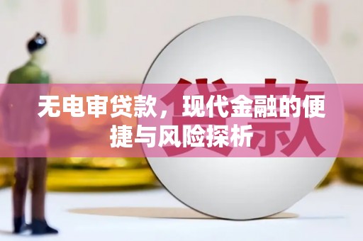 正安无电审贷款，现代金融的便捷与风险探析
