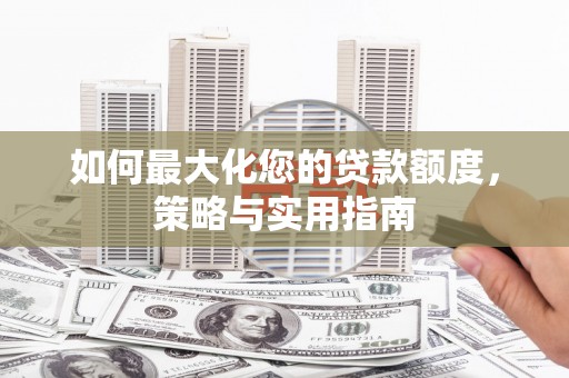 电白如何最大化您的贷款额度，策略与实用指南