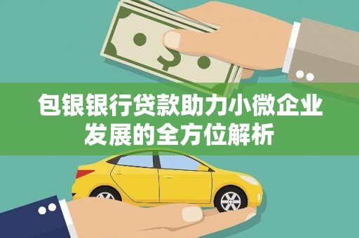 芗城包银银行贷款助力小微企业发展的全方位解析