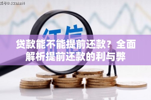 庐阳贷款能不能提前还款？全面解析提前还款的利与弊