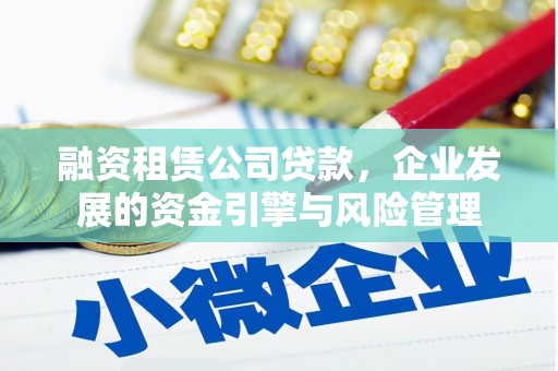 芦竹融资租赁公司贷款，企业发展的资金引擎与风险管理