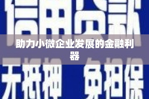 徐水助力小微企业发展的金融利器